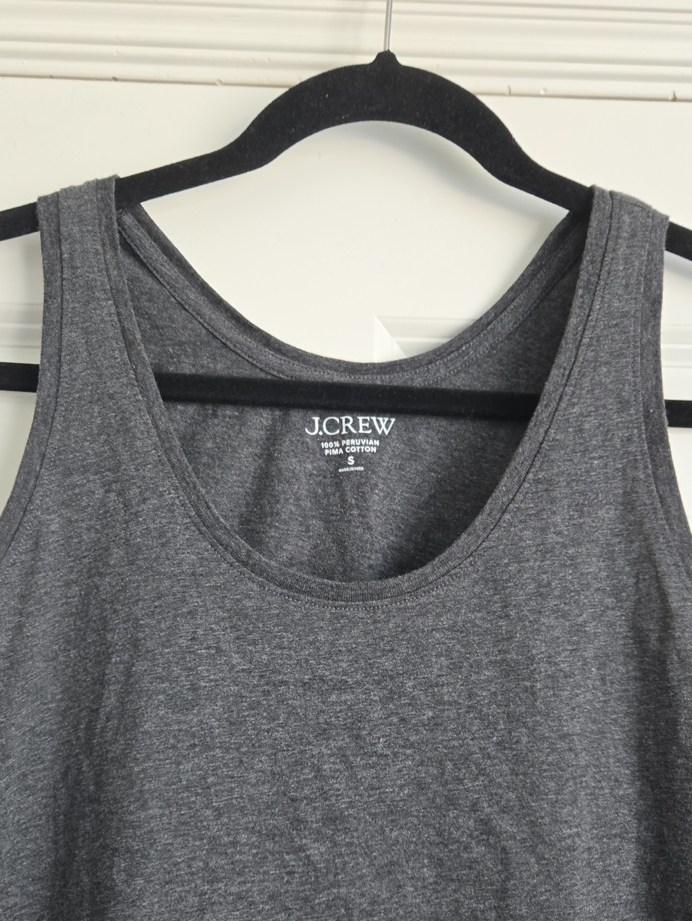 J. Crew Dark Charcoal Scoop Tank - Picture 3 of 6